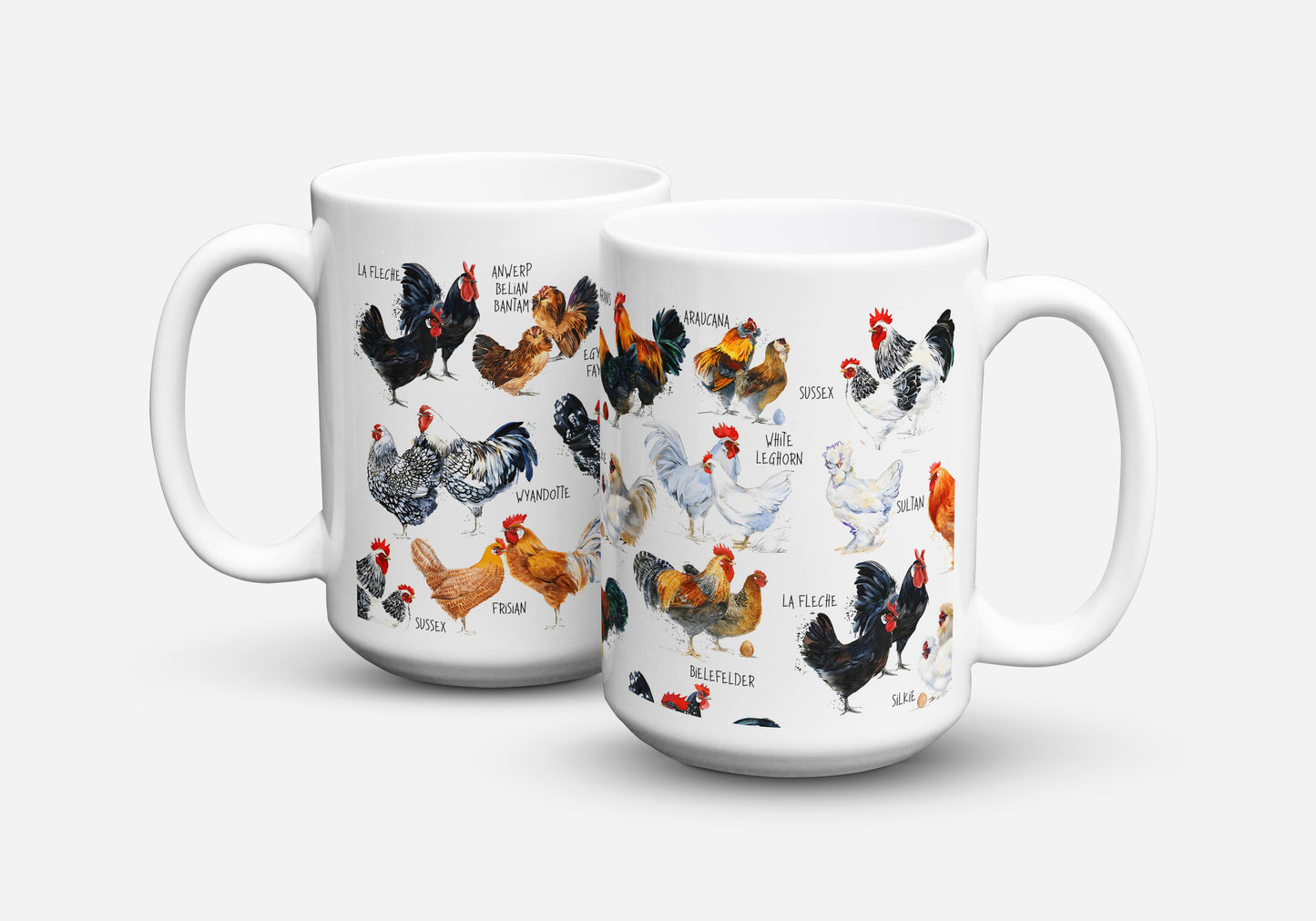 BREEDS OF CHICKEN COFFEE MUG