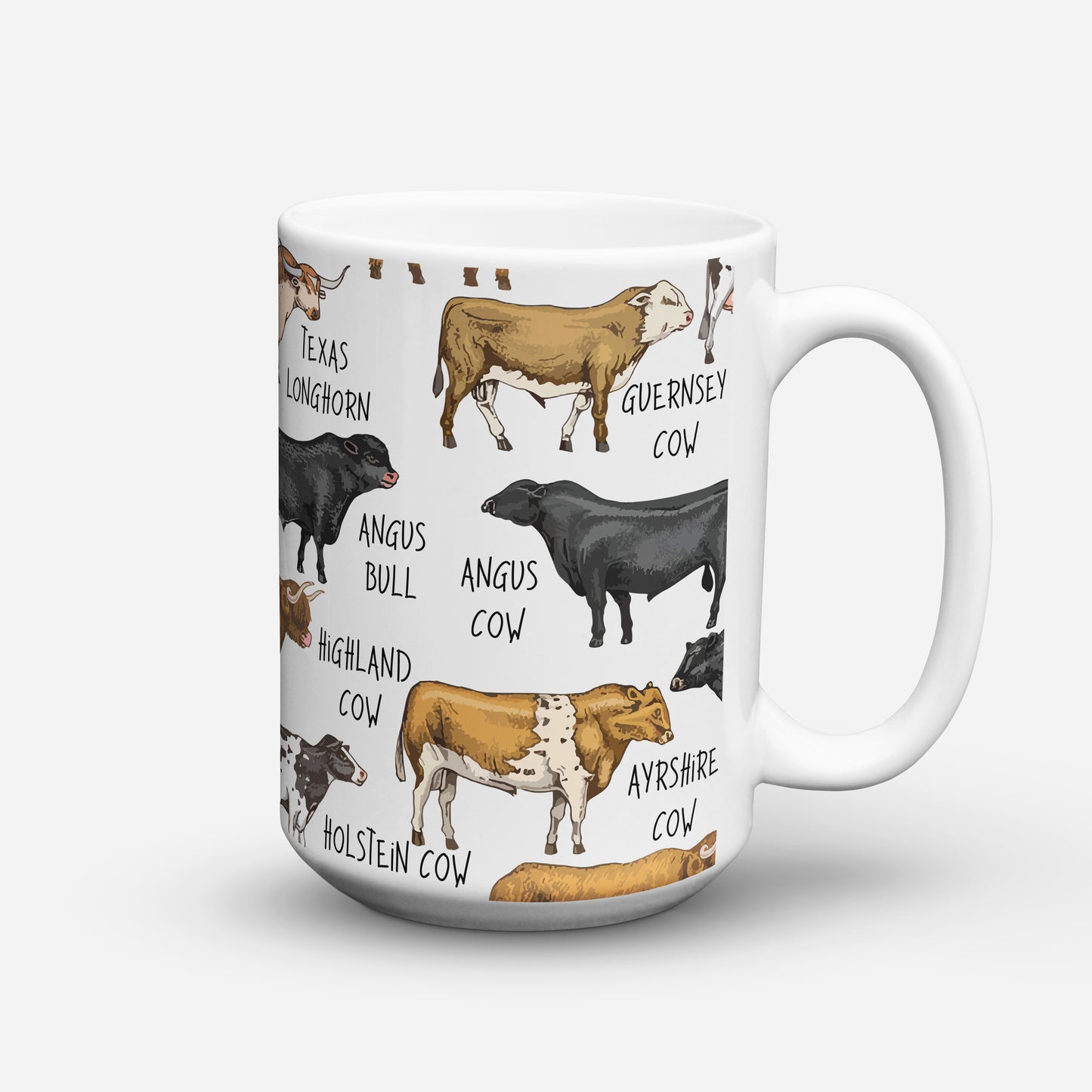 BREEDS OF COWS COFFEE MUG