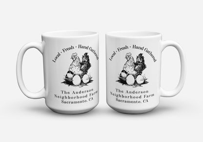 POULTRY FARM CUSTOM COFFEE MUG P8