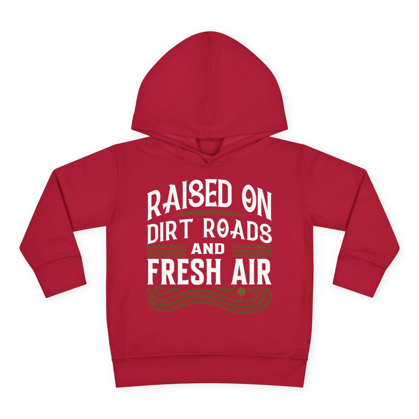RAISED ON DIRT ROADS AND FRESH AIR TODDLER HOODIE