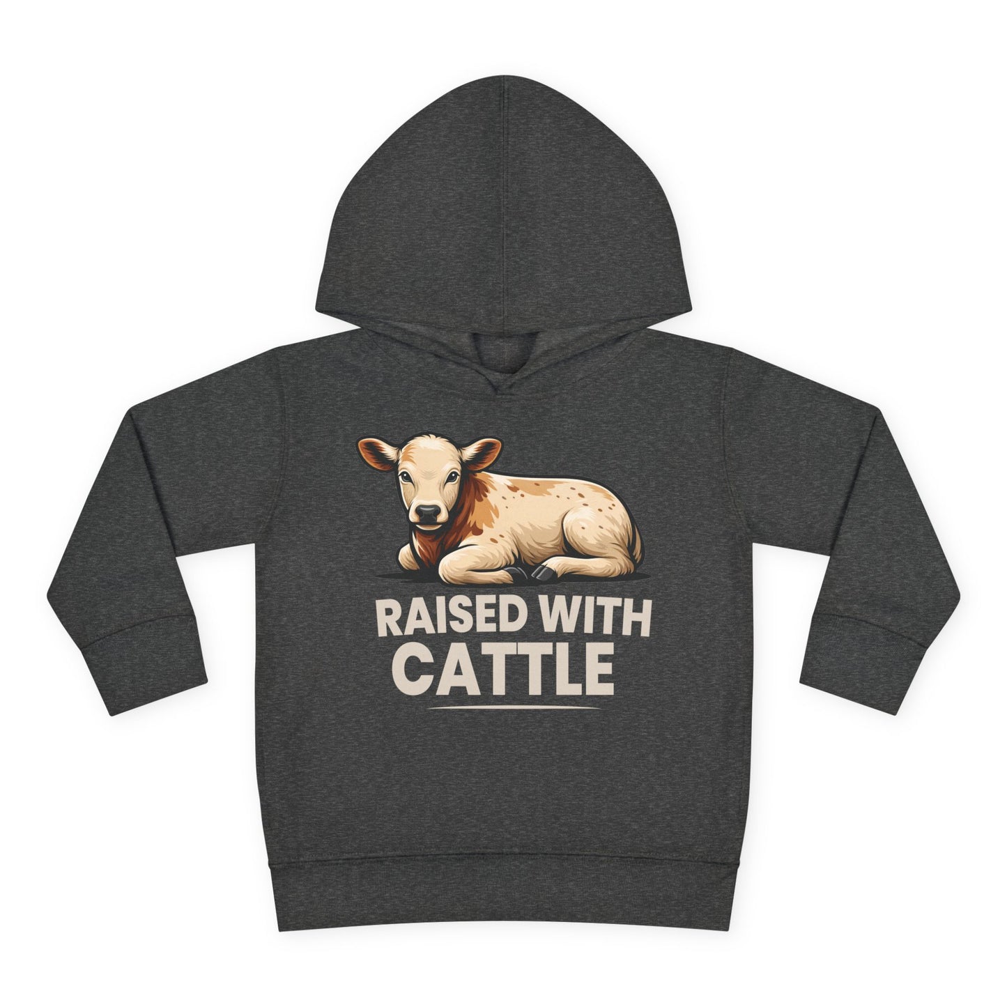 RAISED WITH CATTLE TODDLER HOODIE