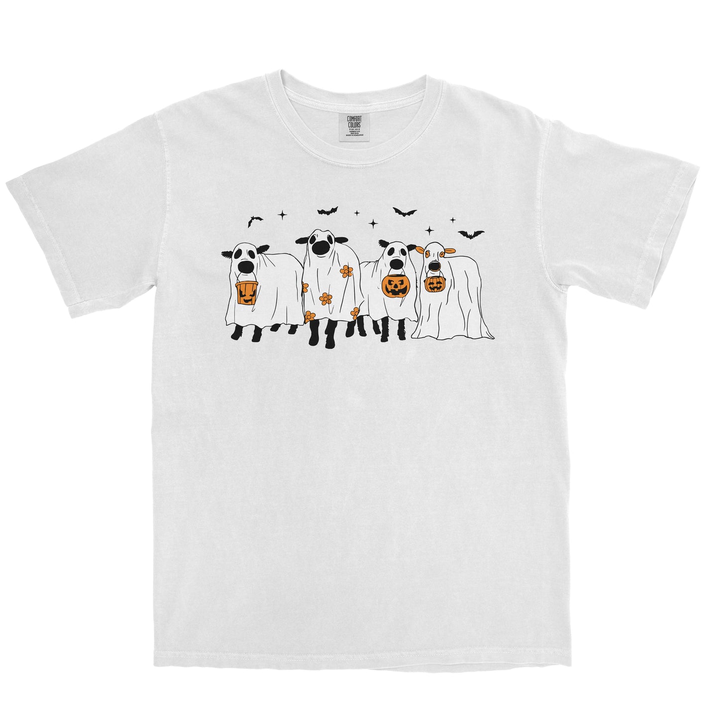 COW GHOSTS FARM HALLOWEEN SHIRT