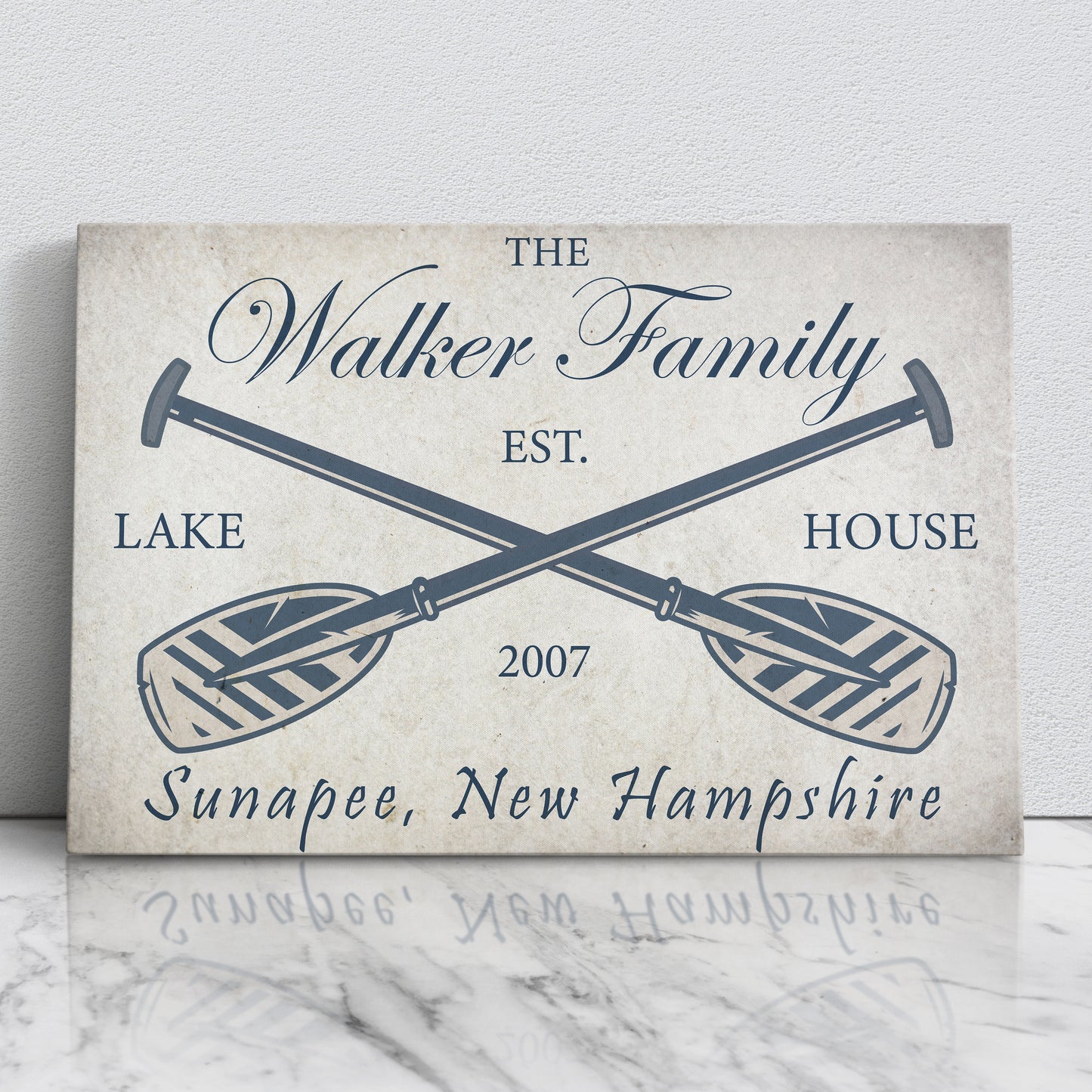 LAKE HOUSE PERSONALIZED CANVAS