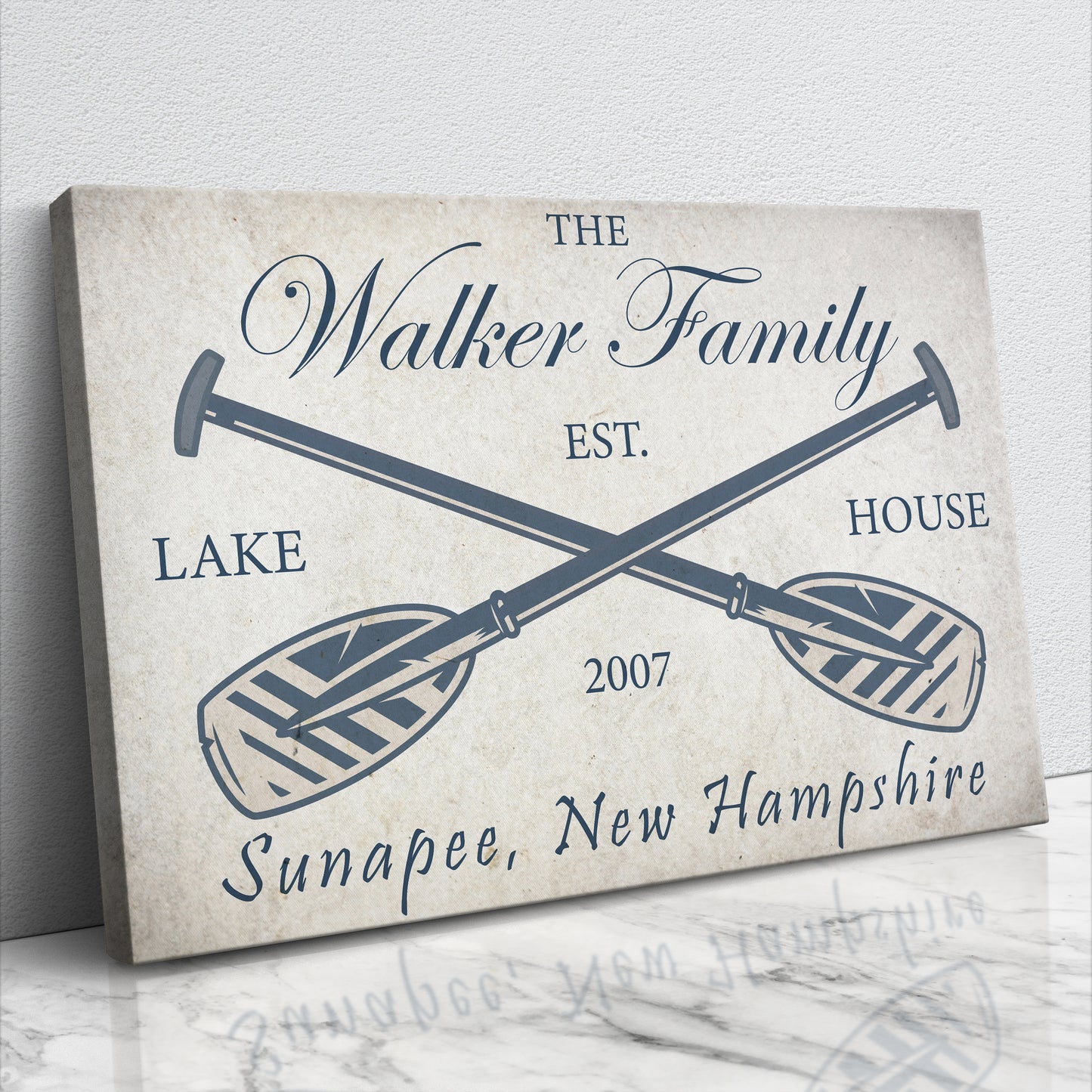 LAKE HOUSE PERSONALIZED CANVAS