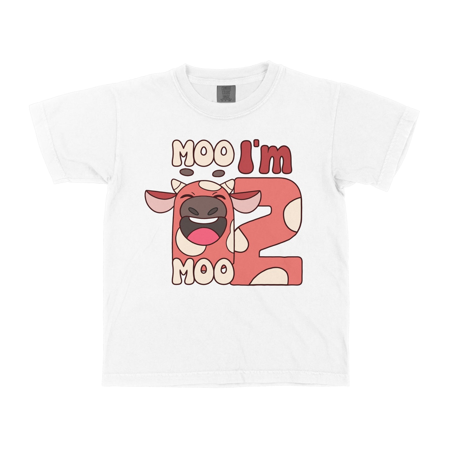 MOO I AM FARM BIRTHDAY CUSTOM YOUTH SHIRT