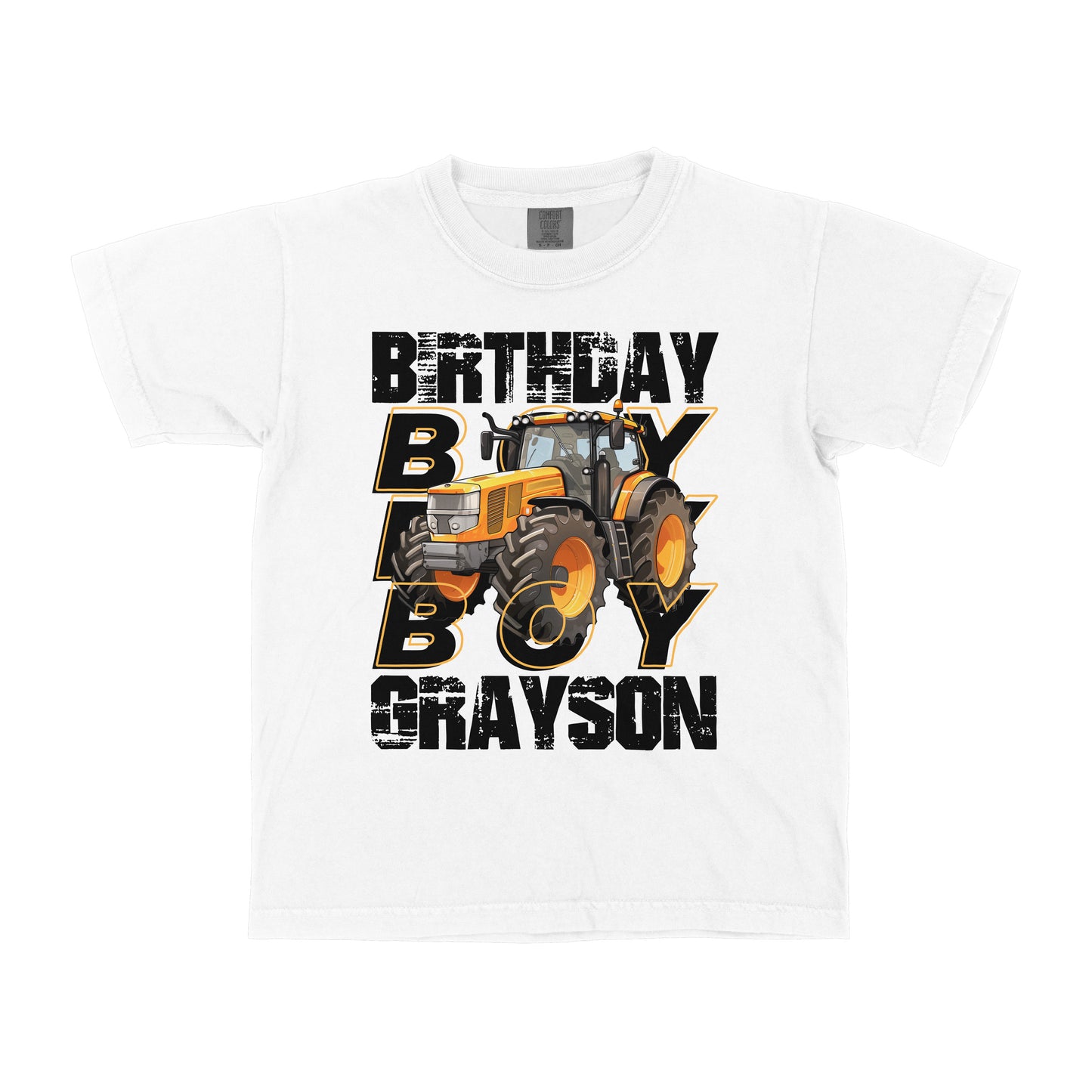 FARM BIRTHDAY BOY CUSTOM YOUTH SHIRT