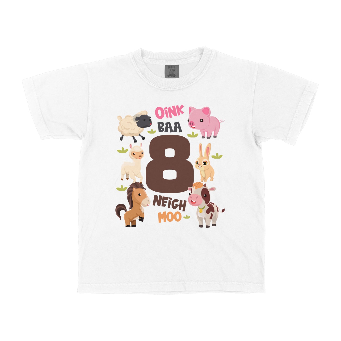 FARM ANIMALS BIRTHDAY CUSTOM YOUTH SHIRT