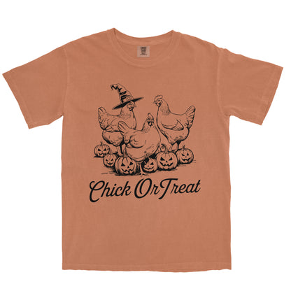 CHICK OR TREAT FARM HALLOWEEN SHIRT