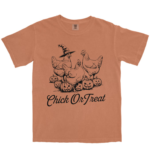 CHICK OR TREAT FARM HALLOWEEN SHIRT