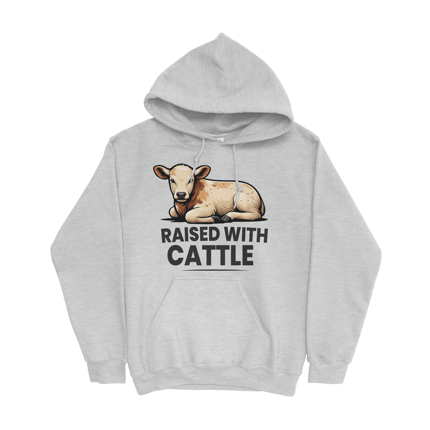 RAISED WITH CATTLE HOODIE