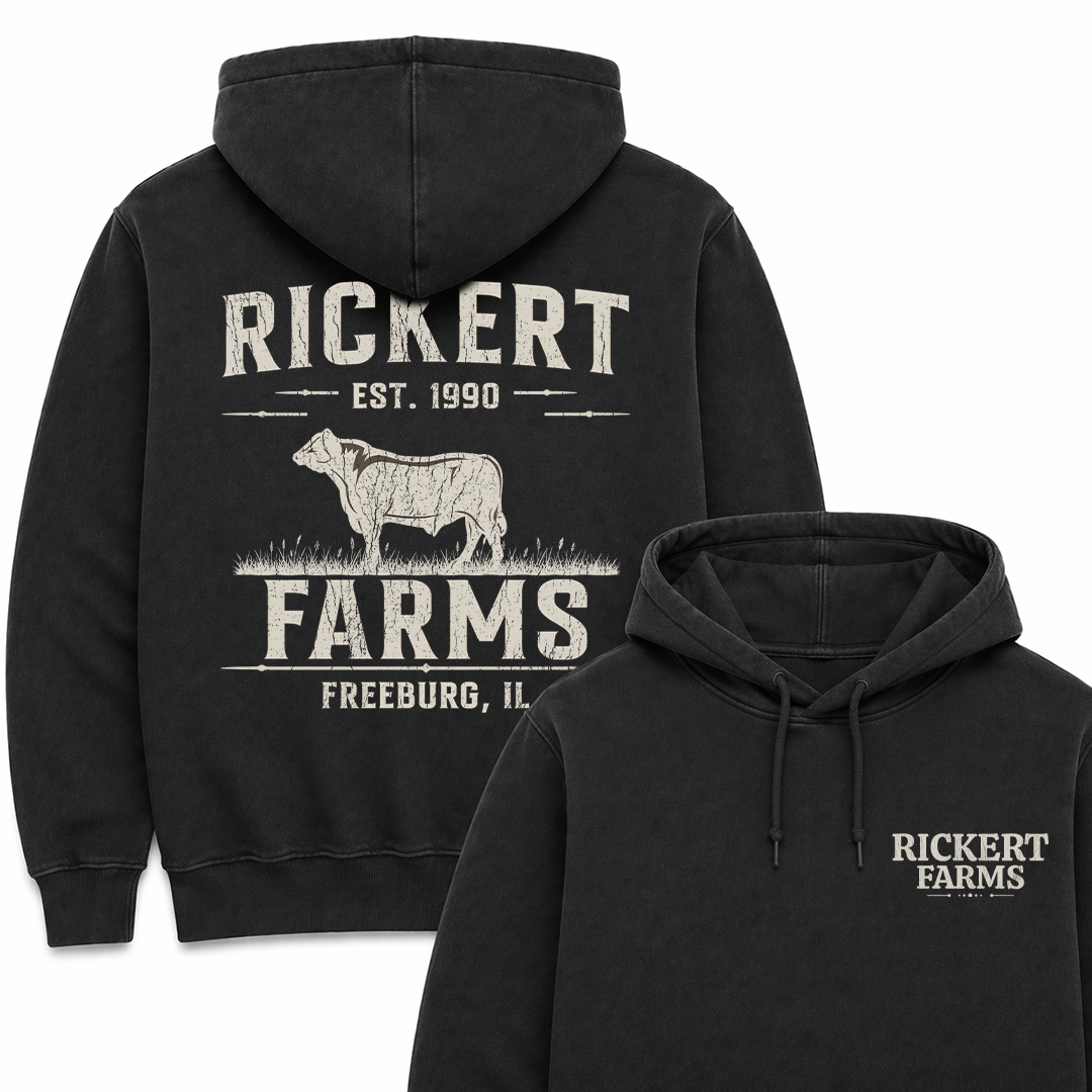 CATTLE FARM CUSTOM HOODIE BACK PRINT C17