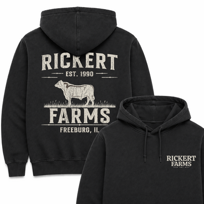 CATTLE FARM CUSTOM HOODIE BACK PRINT C17