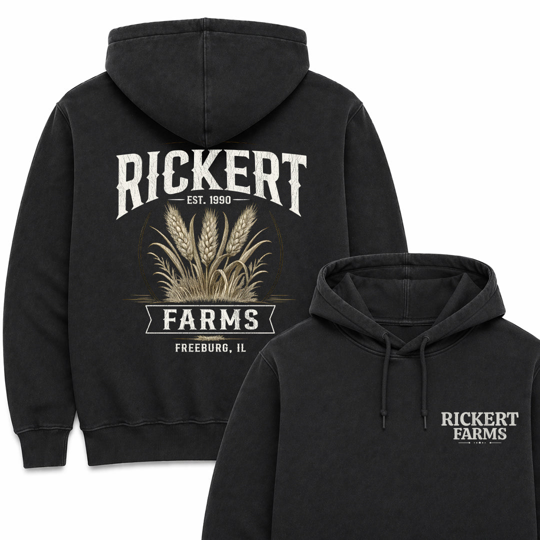 WHEAT FARM CUSTOM HOODIE BACK PRINT E4