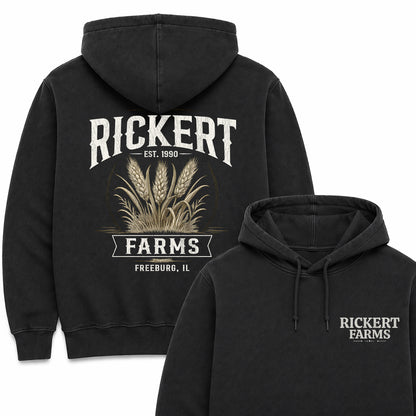 WHEAT FARM CUSTOM HOODIE BACK PRINT E4