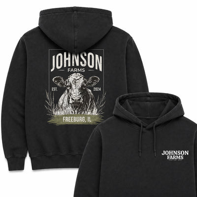 CATTLE FARM CUSTOM HOODIE BACK PRINT C21