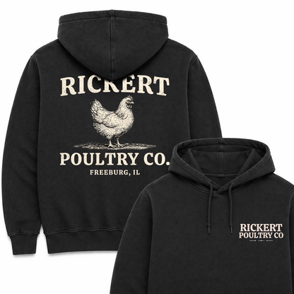 POULTRY FARM CUSTOM HOODIE BACK PRINT P18
