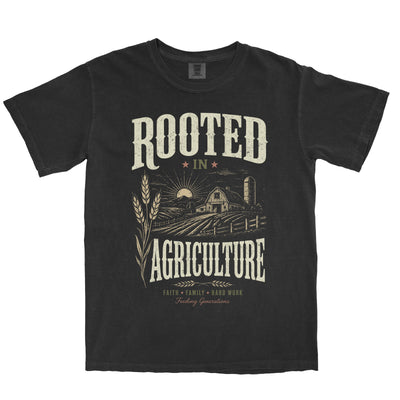 ROOTED IN AGRICULTURE FEEDING GENERATIONS SHIRT