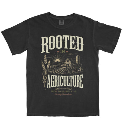 ROOTED IN AGRICULTURE FEEDING GENERATIONS SHIRT