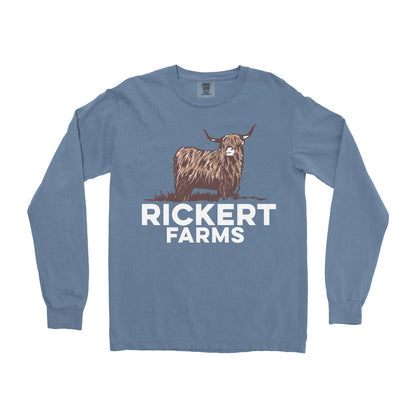 HIGHLAND CATTLE FARM CUSTOM LONG SLEEVE SHIRT L1