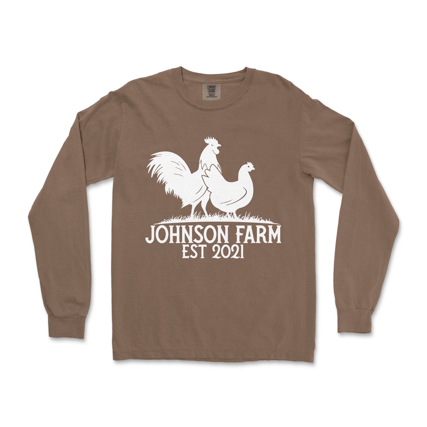 POULTRY FARM PERSONALIZED LONG SLEEVE SHIRT