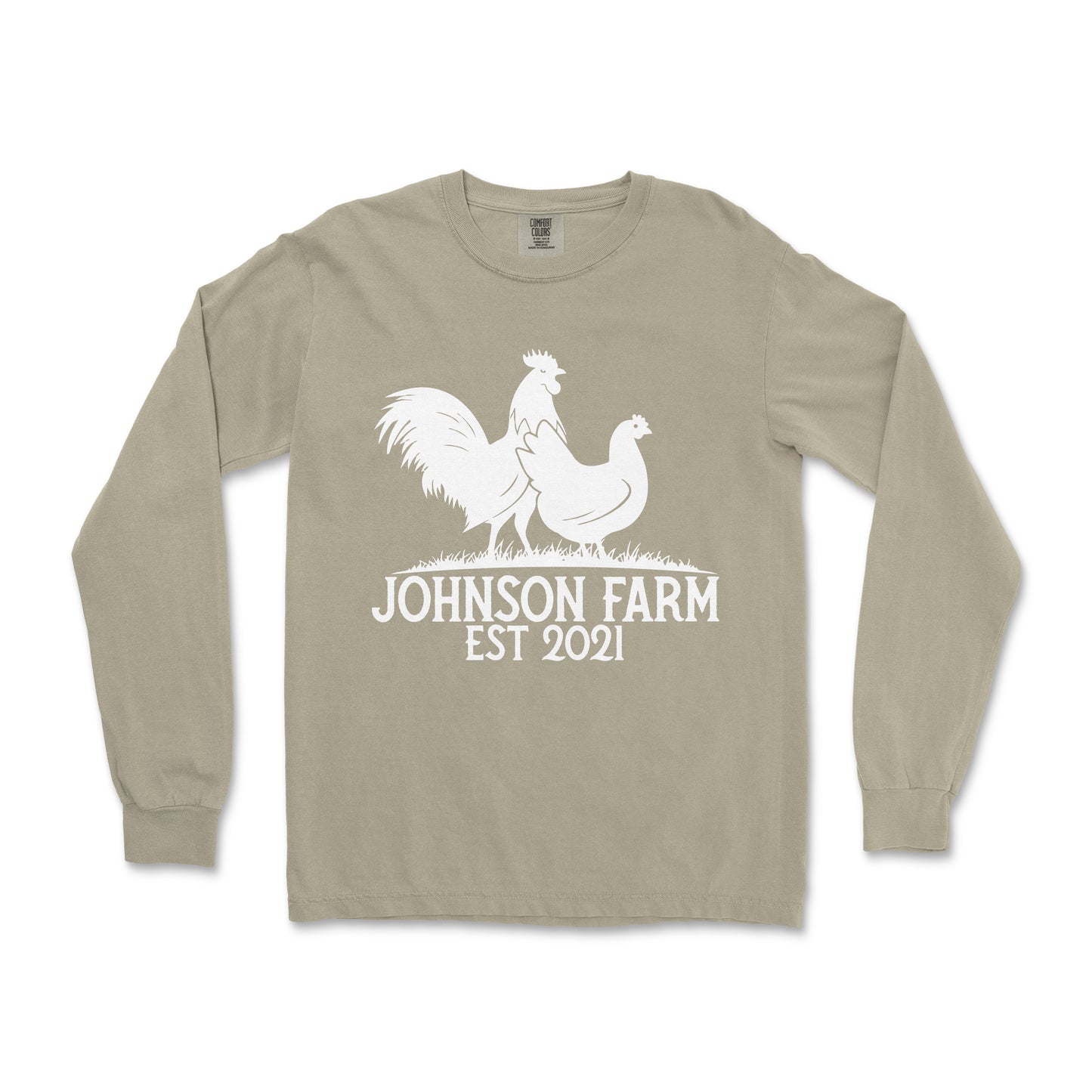 POULTRY FARM PERSONALIZED LONG SLEEVE SHIRT