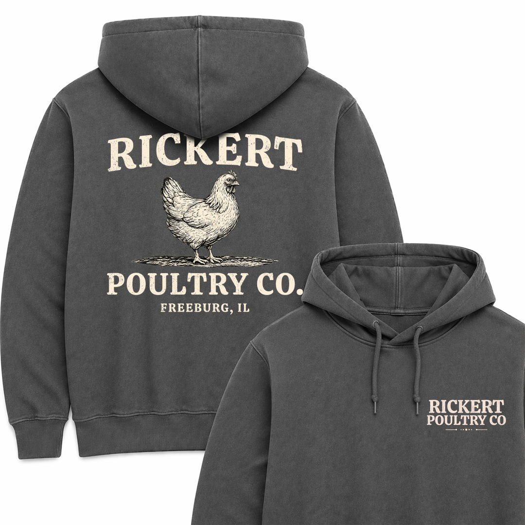 POULTRY FARM CUSTOM HOODIE BACK PRINT P18