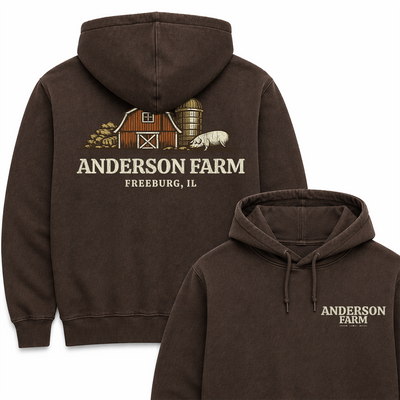 PIG FARM CUSTOM HOODIE BACK PRINT B6