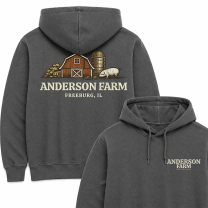 PIG FARM CUSTOM HOODIE BACK PRINT B6