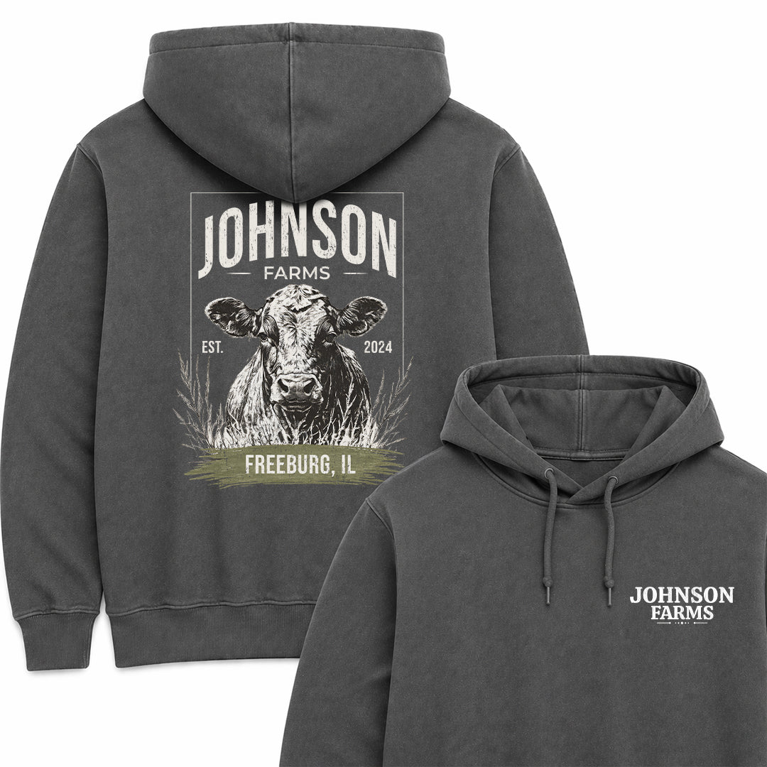 CATTLE FARM CUSTOM HOODIE BACK PRINT C21