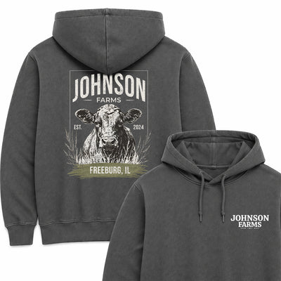 CATTLE FARM CUSTOM HOODIE BACK PRINT C21
