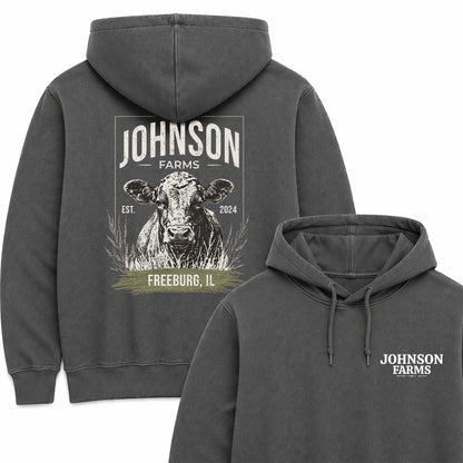 CATTLE FARM CUSTOM HOODIE BACK PRINT C21