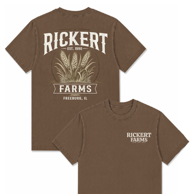 WHEAT FARM CUSTOM SHIRT BACK PRINT E4