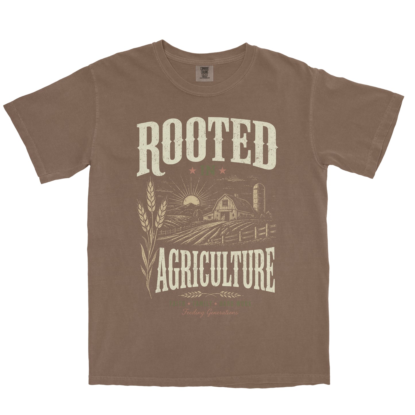 ROOTED IN AGRICULTURE FEEDING GENERATIONS SHIRT