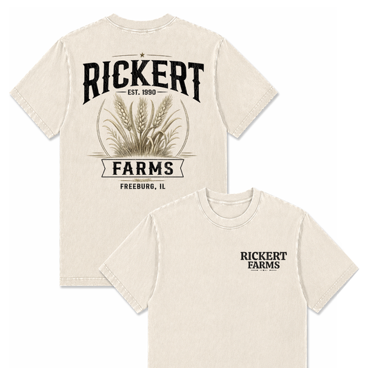 WHEAT FARM CUSTOM SHIRT BACK PRINT E4
