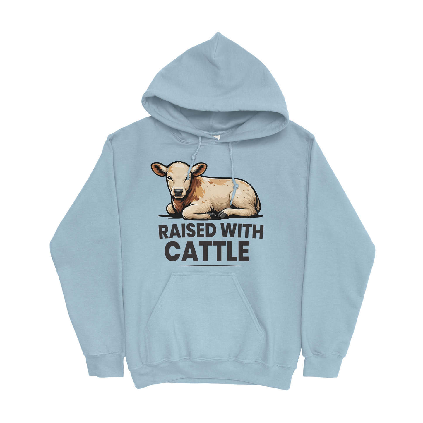 RAISED WITH CATTLE HOODIE