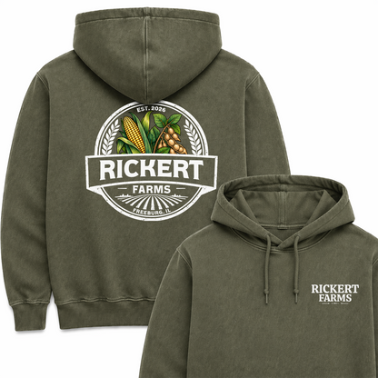 CORN SOYBEAN FARM CUSTOM HOODIE BACK PRINT Y2