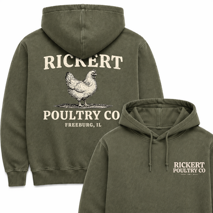 POULTRY FARM CUSTOM HOODIE BACK PRINT P18
