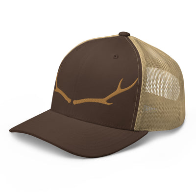 DEER ANTLERS HUNTING TRUCKER HAT