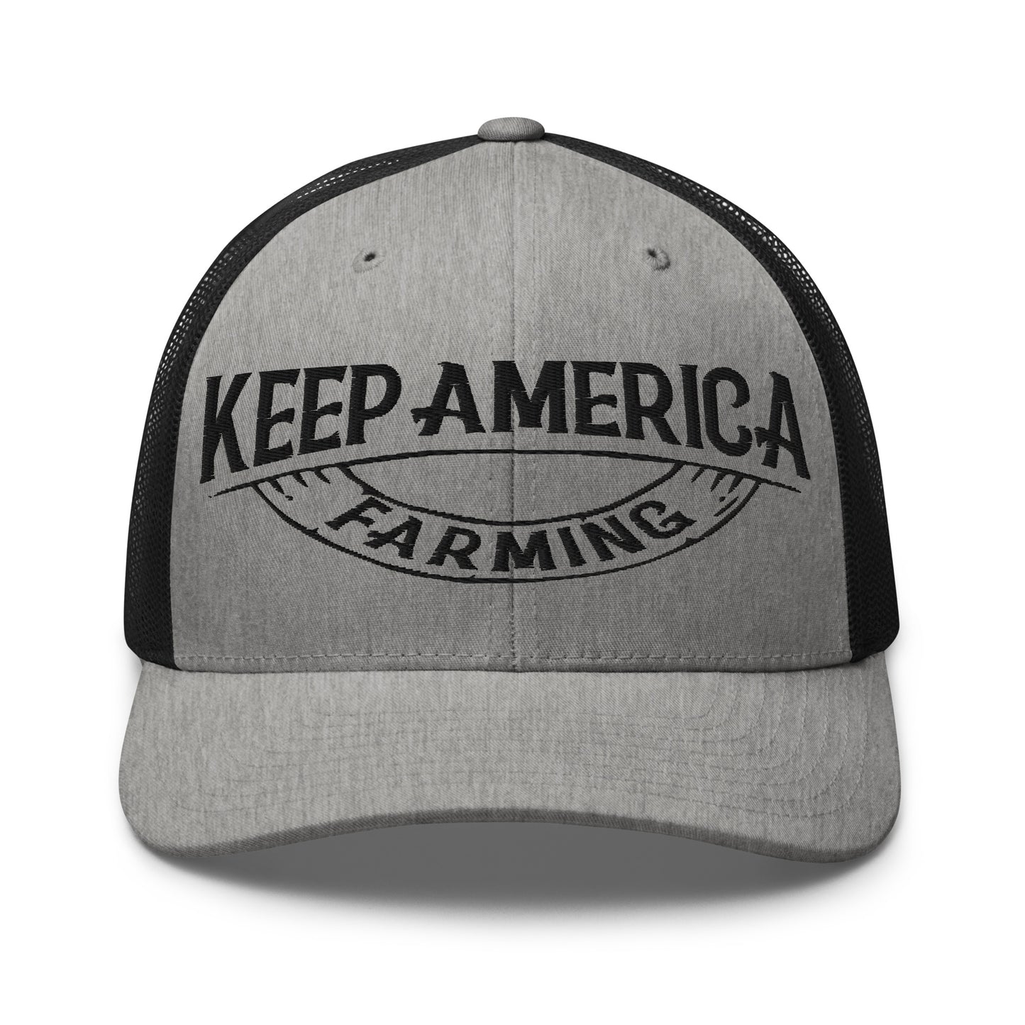 KEEP AMERICA FARMING TRUCKER HAT