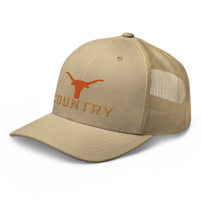 LONGHORN COUNTRY TRUCKER HAT