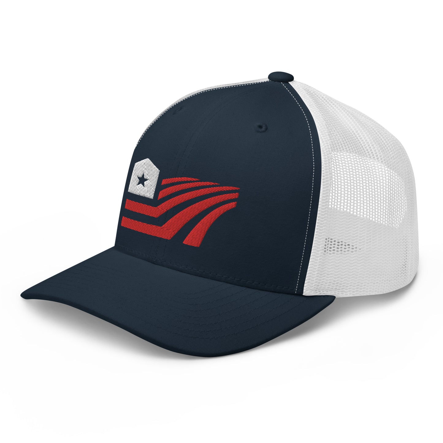 USA FLAG FARMER TRUCKER HAT