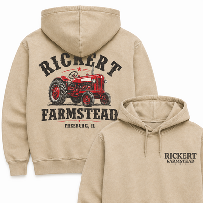 CUSTOM FARM TRACTOR HOODIE BACK PRINT F5