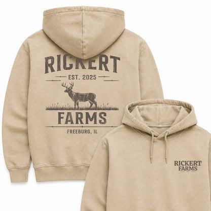 DEER FARM CUSTOM HOODIE BACK PRINT N19