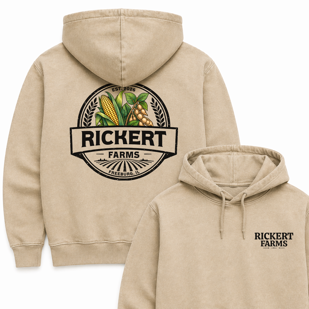CORN SOYBEAN FARM CUSTOM HOODIE BACK PRINT Y2